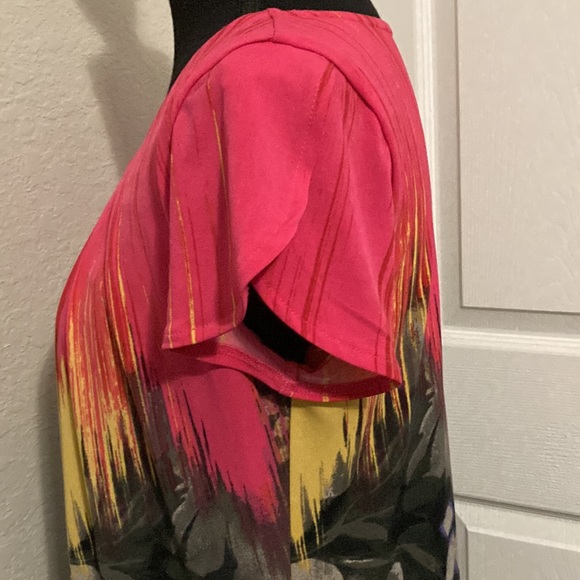 Alfani petite floral long shirt/ mini dress size S - Picture 4 of 10